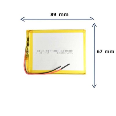 باتری لیتیوم پلیمری مدل 486789 با ظرفیت 4000 MAH