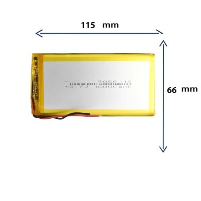 باتری لیتیوم پلیمر مدل 9066115 با ظرفیت 10000 MAH