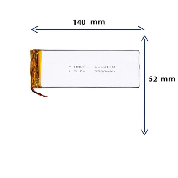 باتری لیتیوم پلیمری مدل 3552140 با ظرفیت 3500 MAH برند GR.STORE