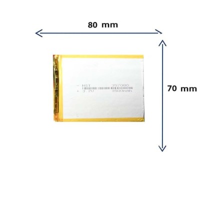 باتری لیتیوم پلیمری مدل 357080 با ظرفیت 3500 MAH برند GR.STORE