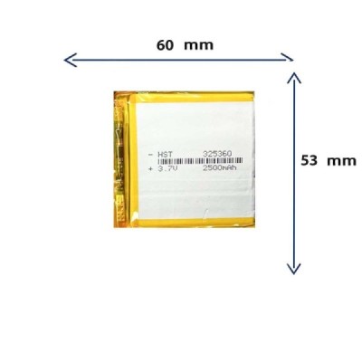 باتری لیتیوم پلیمری مدل 325360 با ظرفیت 2500 MAH برند GR.STORE