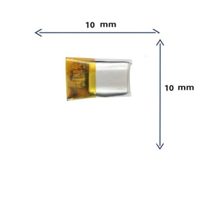 باتری لیتیوم پلیمری مدل 201010 با ظرفیت 80 MAH ایرپادی