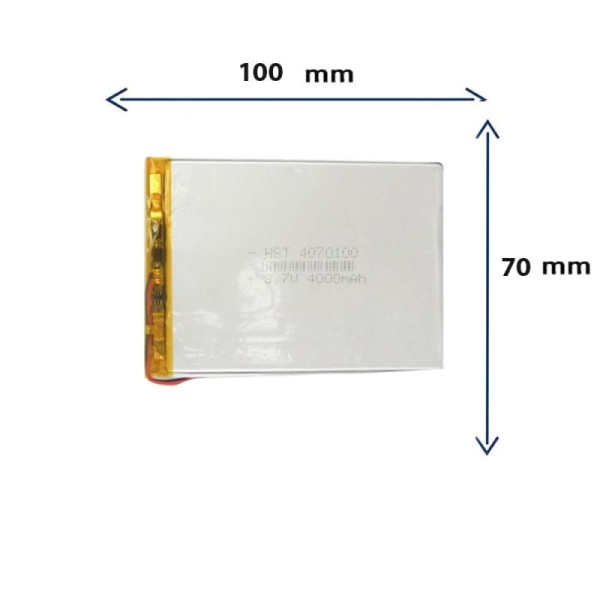 باتری لیتیوم پلیمری مدل 4070100 با ظرفیت 4000 MAH برند GR.STORE