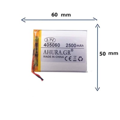 باتری لیتیوم پلیمری مدل 405060 با ظرفیت 2500 MAH  برند GR.STORE