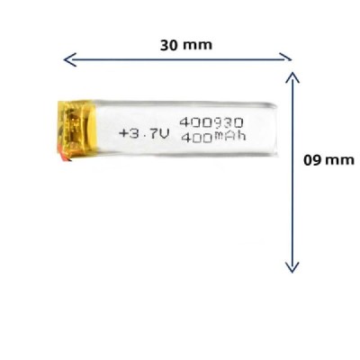 باتری لیتیوم پلیمری مدل 400930 با ظرفیت 400 MAH